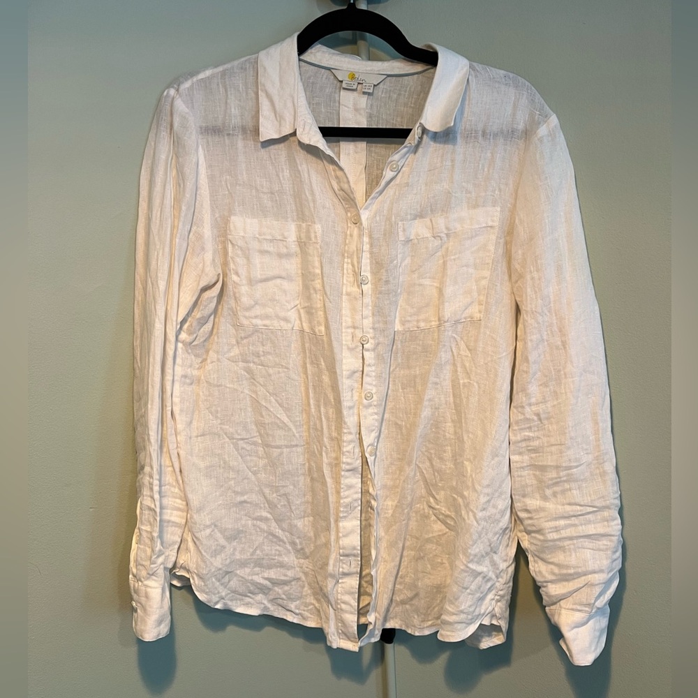 Boden linen long sleeve shirt